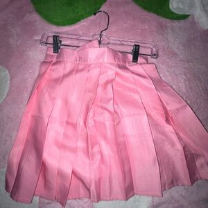 Pink Pleated Women's Skirt - Brand